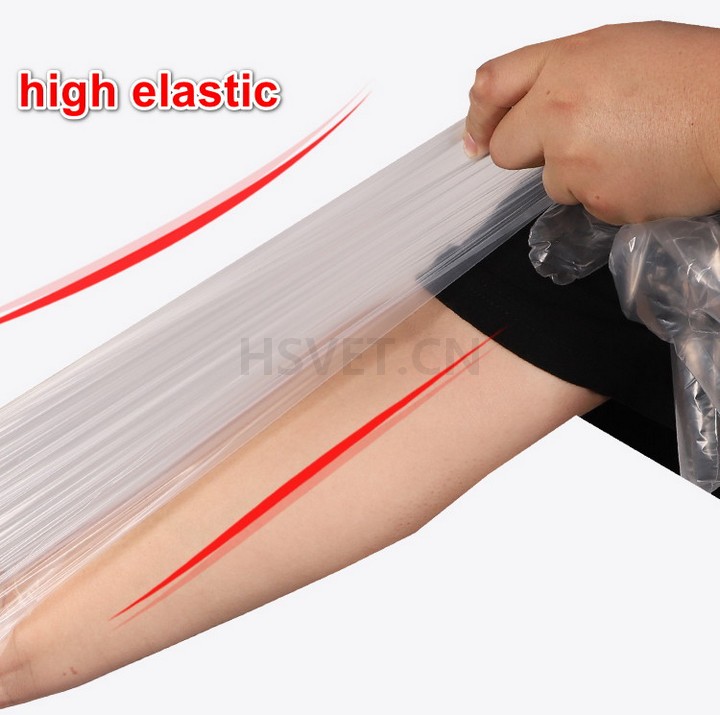 hsvet одноразовые длинные перчатки для ветеринарного использования 05, высокая эластичность